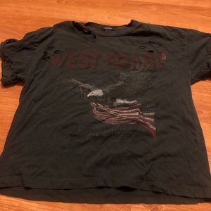 West coast ripped shirt